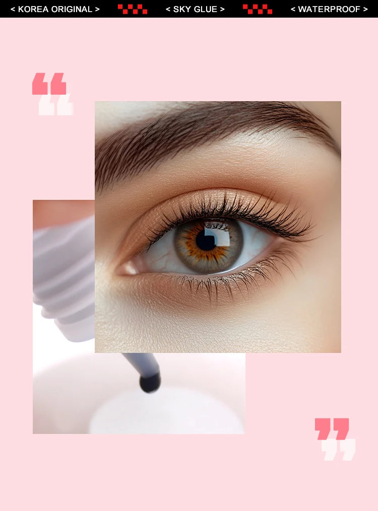 1 Bottle SKY S+ Glue for Eyelash Extensions 5ml Korea SKY Red Blue Black Cap Cola 0.5s Fast Drying Lash Glue Original Supplies