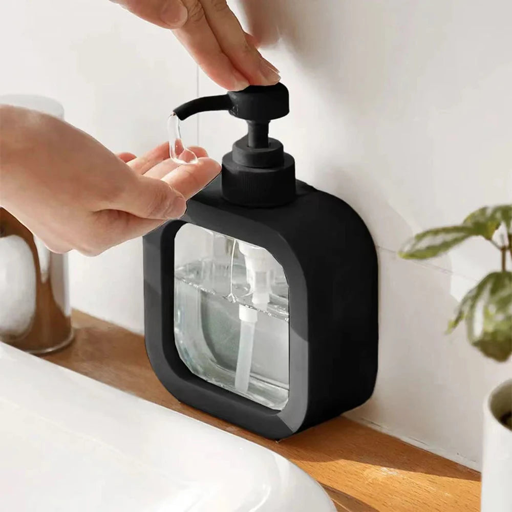 Detachable Hand Sanitizer Container Large Capacity Pump Lotion Bottle Soap Dispenser Home Travel Organizer Cat Pattern