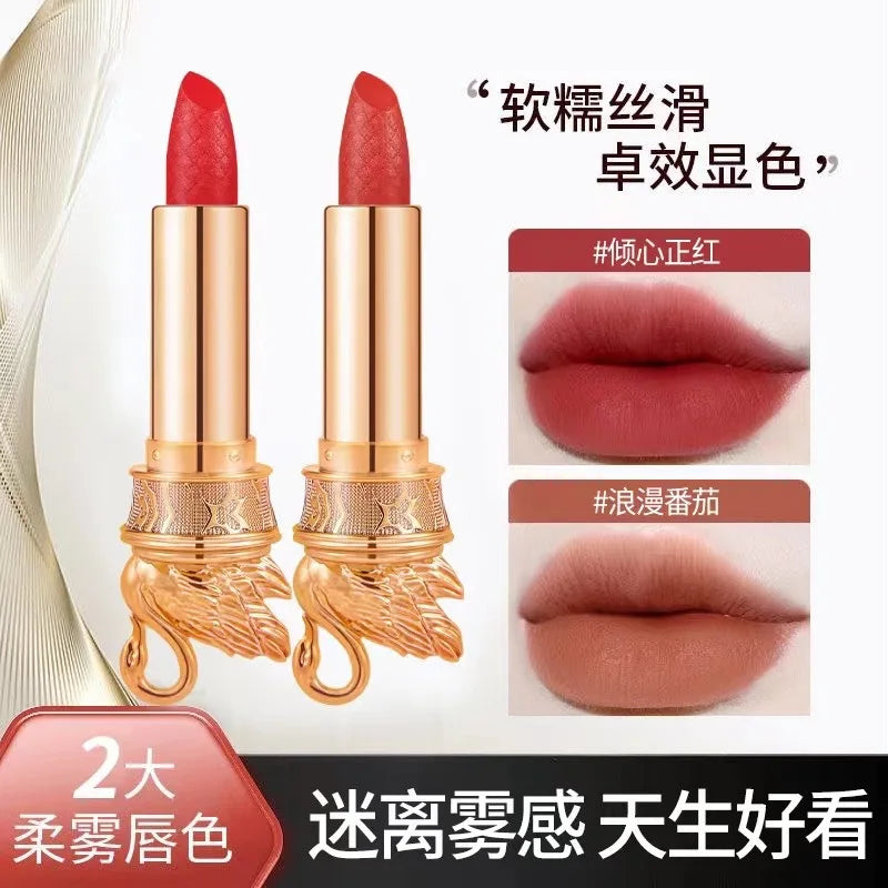 Swan Velvet Matte Lipstick Waterproof Long Lasting Red Matte Korean Full Coverage Lip Makeup
