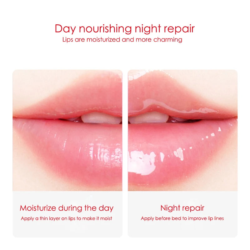 BIOAQUA Natural Fruits Lip Balm Moisturizing Jelly Nourishing Anti Wrinkle Lipstick Non-Stick Long-lasting Lips Care