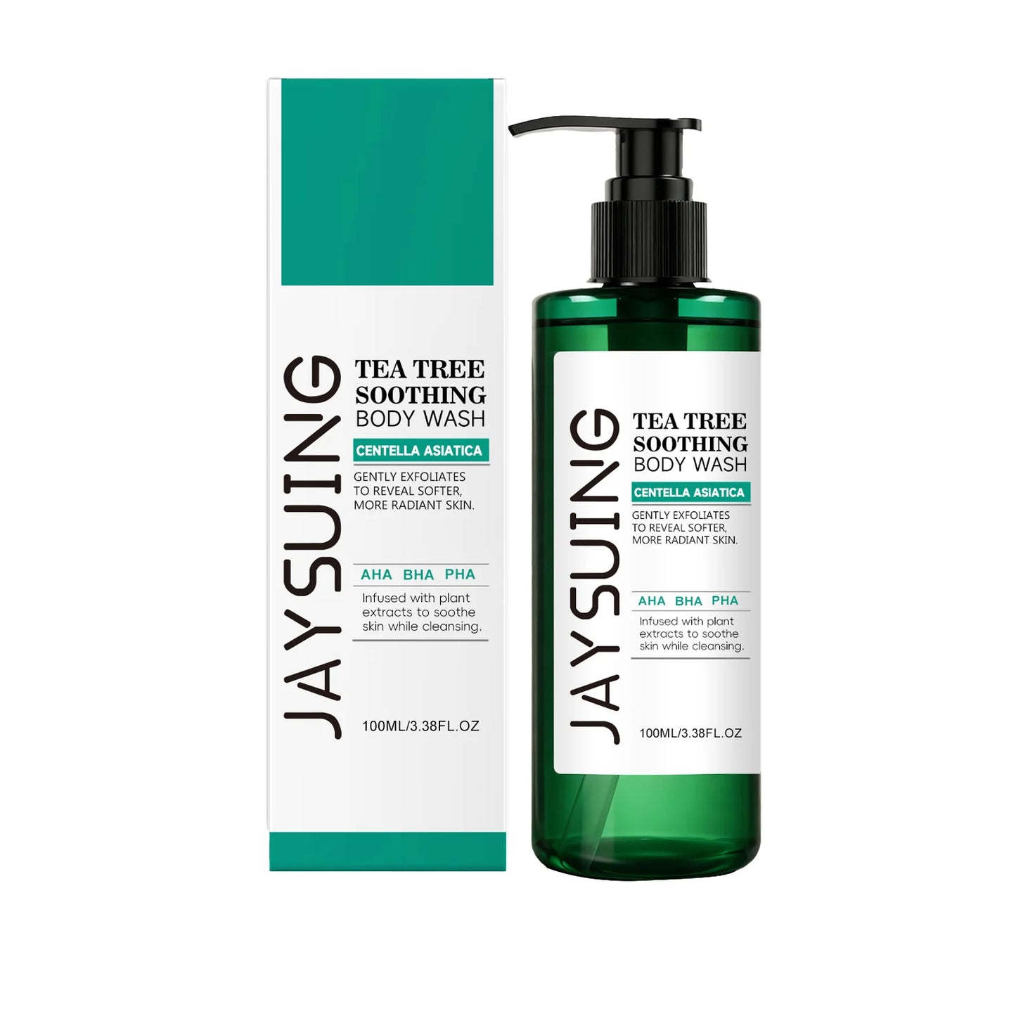 Tea Tree Shower Gel Exfoliating Lasting Aroma Refreshing Control Oil Hydrate Rich Foam Body Wash Soothing Moisturize Bath Lotion