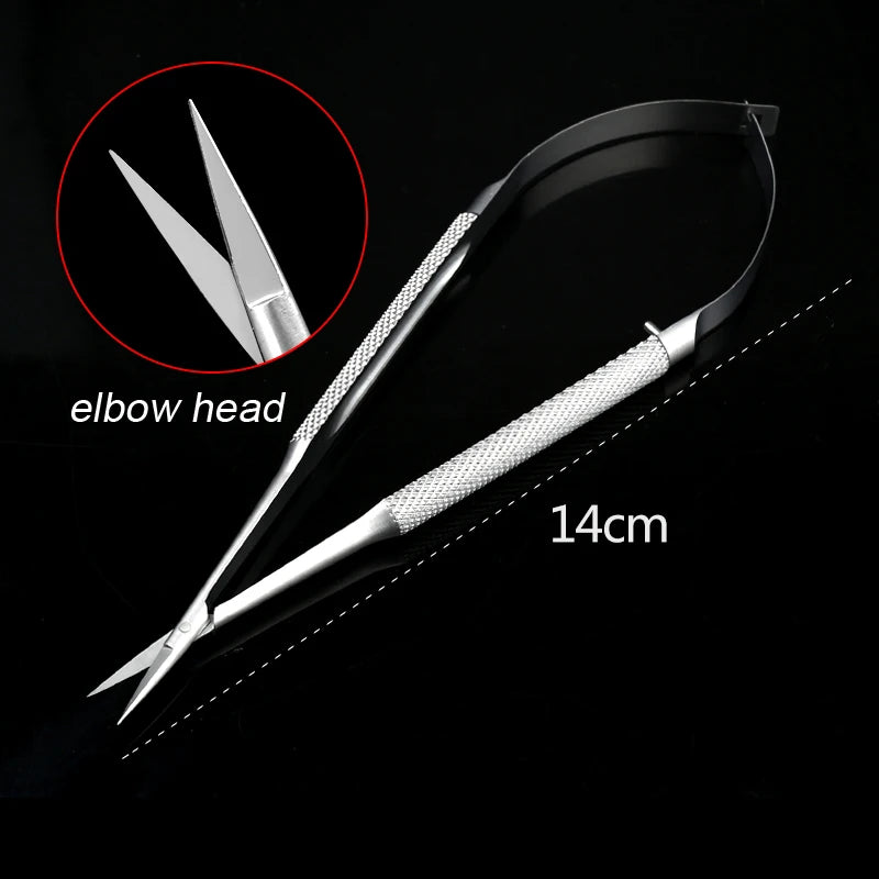1pcs Corneal Scissors Micro Surgical Vannas Titanium Stainless Steel  Micro Scissors