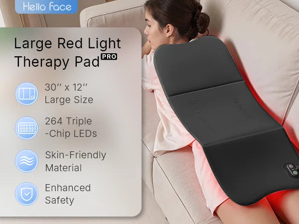 Hello Face L7 Red Light Pad For Seniors, Pets, Desk Warriors, Athletes – Relieve Pain, Inflammation & Fatigue