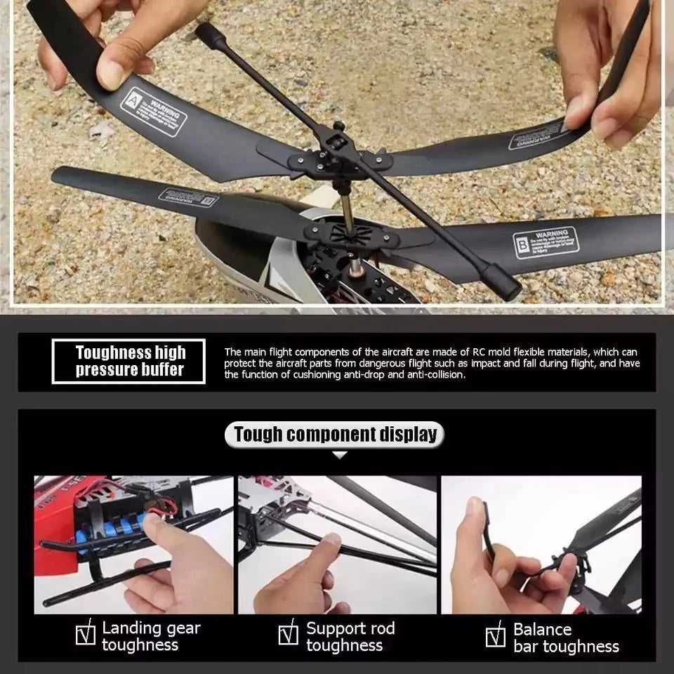New RC Helicopter Drop-resistant Aircraft Charging With LED Lamps Helicopters Model UAV Kids Toy Gift For Kid