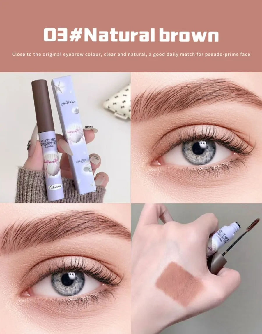Cute Natural Mist Eyebrow Enhancer Dye Gel Tint Mascara SHAQINUO Long Lasting Quick Dry Dyeing Brow Tattoo Tint Brow Makeup