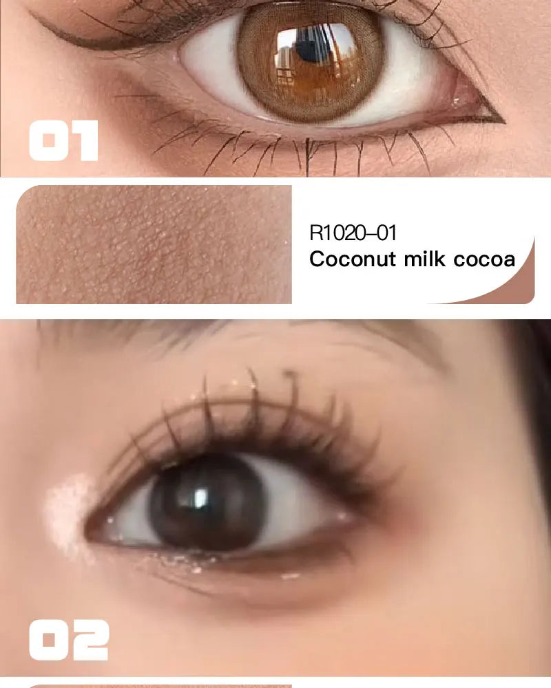 Red Brown Eyeshadow Palette Multifunctional Makeup Palette Silky Matte Coral Red Eyeliner Silkworm Lower Shadow Eyeliner Makeup