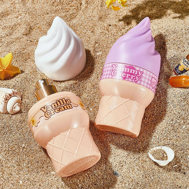 Sweet Ice Cream Perfume For Women, Delicious Gourmand Fragrance With Bergamot, Long Lasting Vanilla Perfume Oil Eau De Toilette