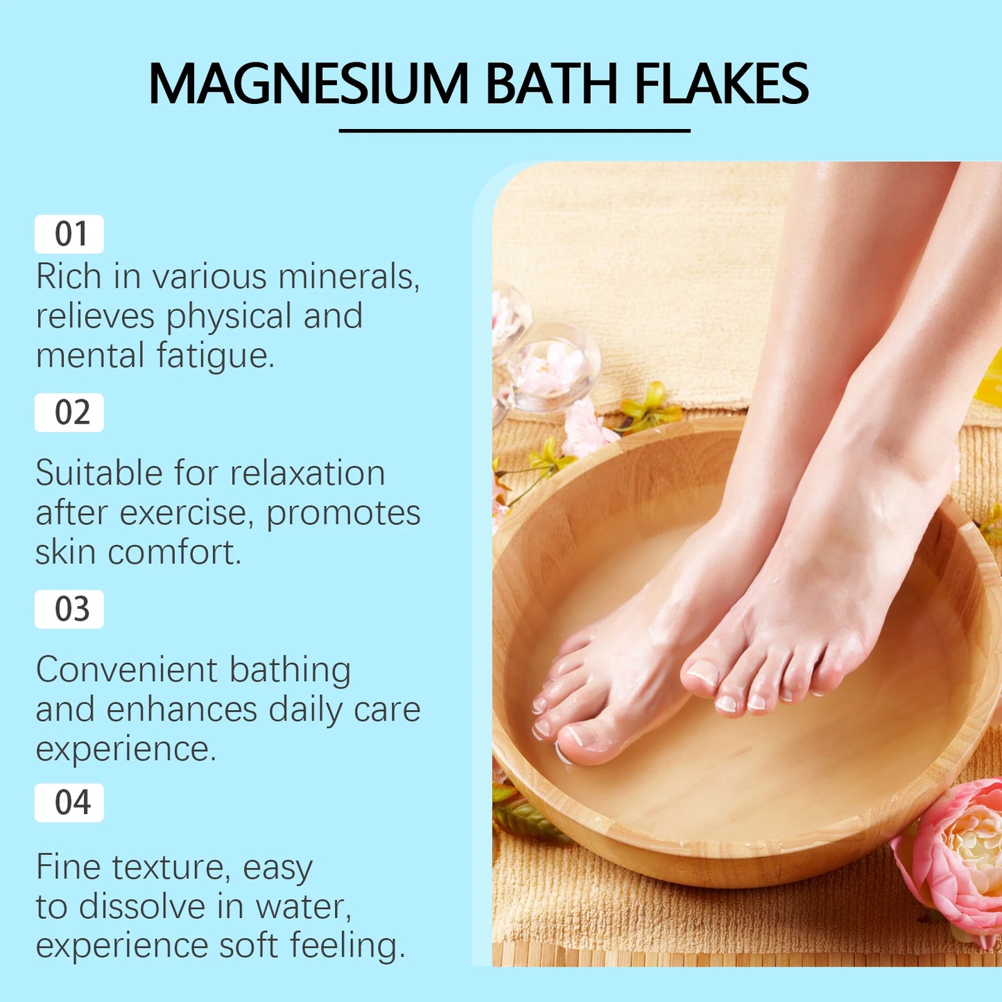 Magnesium Bath Salt Tablets Spa Body Exfoliation Dead Skin Removal Improve Roughness Relieve Fatigue Cleansing Skin Care Product