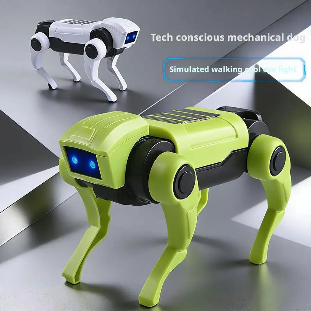 Small Electric Robot Dog Toy Mini size Electronic Pets DIY Installation Imitates Animals Children's Educational Toys
