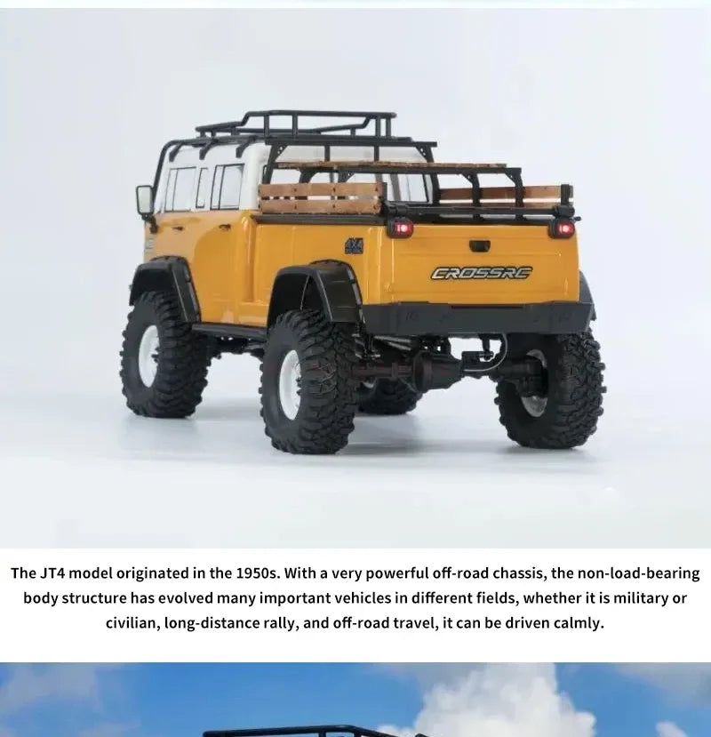 CROSSRC EMO JT4 RTR Simulation Climbing Truck Four-Wheel Drive Off-Road Rc Remote Control Electric Model Car Ocean Blue