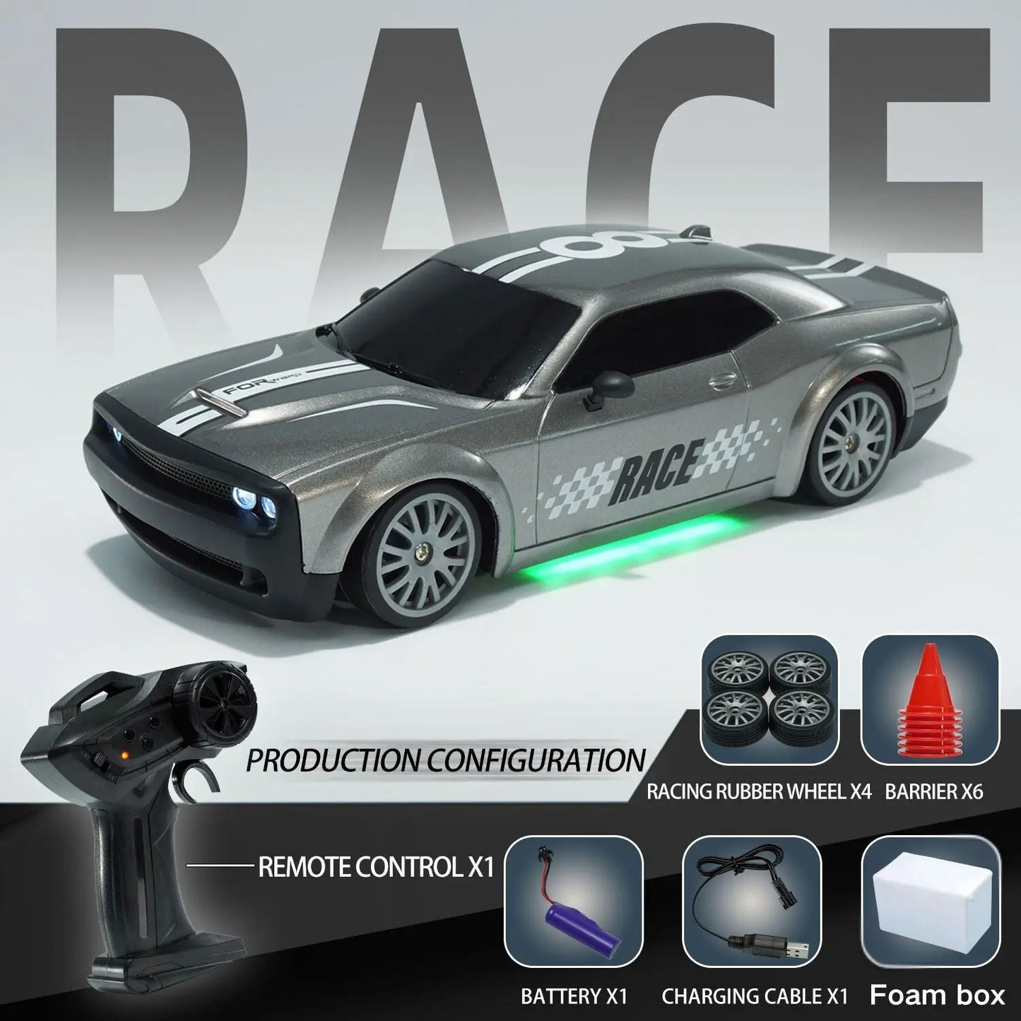 2026 New Remote Control Car, Limited Edition RC Drift GT 911, Full-Size Car, Accelerator, Four-Wheel Drive, Racing Car, Boy Toy.