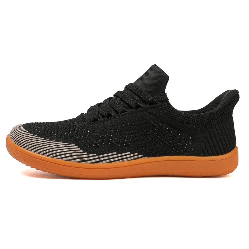 Plus Size 50 51 52 53 54 Wide Toe Box Barefoot Shoes Men Casual Mesh Shoes Minimalist Zero Drop Sneakers Breathable Big Foot