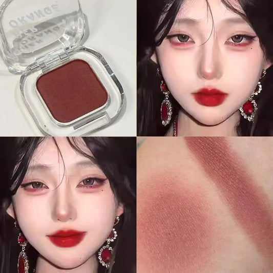 Red Brown Eyeshadow Palette Multifunctional Makeup Palette Silky Matte Coral Red Eyeliner Silkworm Lower Shadow Eyeliner Makeup