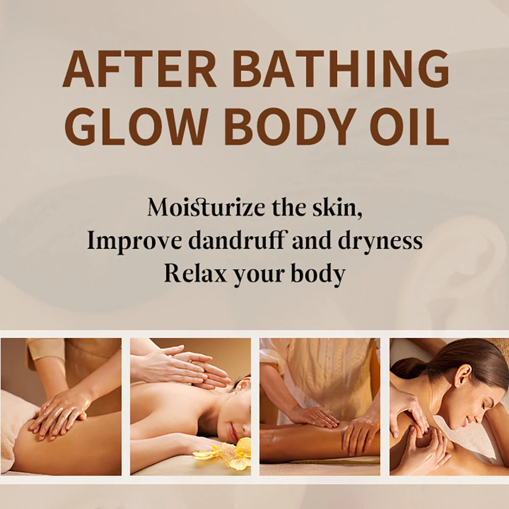 Kojic Acid Body Massage Essential Oil Nourishes Skin Foreign Trade Full Body SPA Cocoa Butter Scraping Moisturizing Body Gel Oil