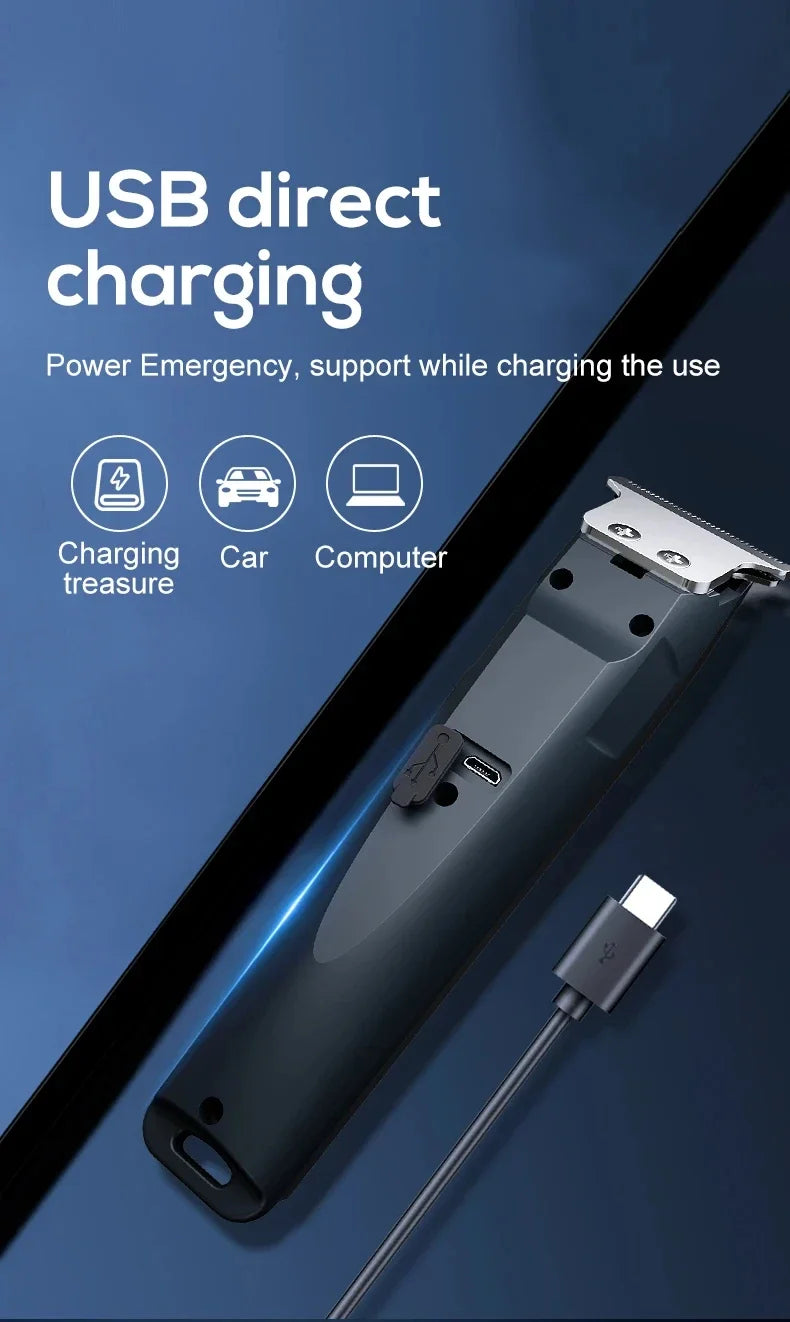 2026 Best-Selling Electric Hair Clipper With Adjustable Cutter Head, USB Charging Design For Trimming Hair And Beard, Cordless B