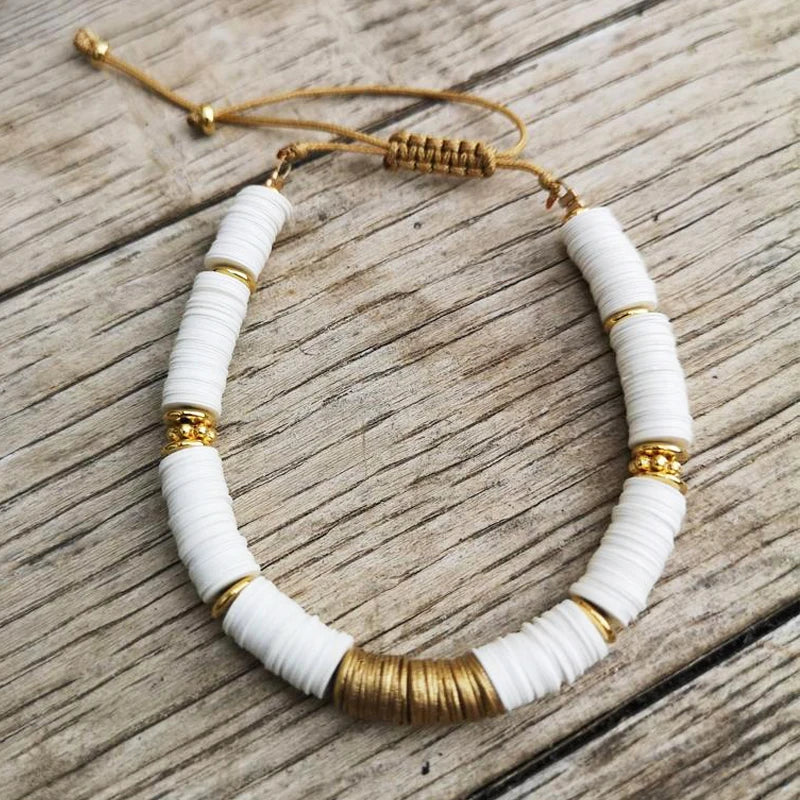 2020 Winter New Products Retro Wild Silicone Bracelet Handmade Ethnic Beach Jewelry For Women Men Adjustable Elastic Bangle Gift