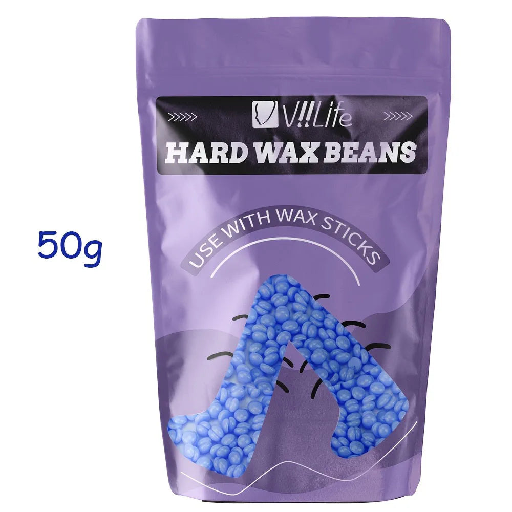 50g Depilatory Wax Beans for Heating Hard Wax Machine Hot Film Painless Waxing Beads Bikini Face Legs Body Hair Removal