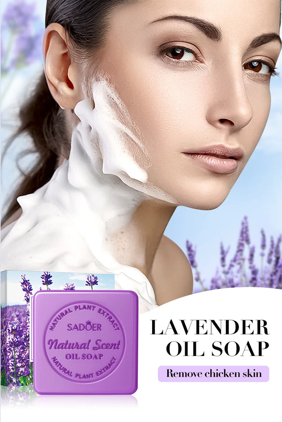 Lavender Essential Oil Soap, Handmade Soap, Facial Cleansing And Bath Soap, Deep Cleansing Skin Soap