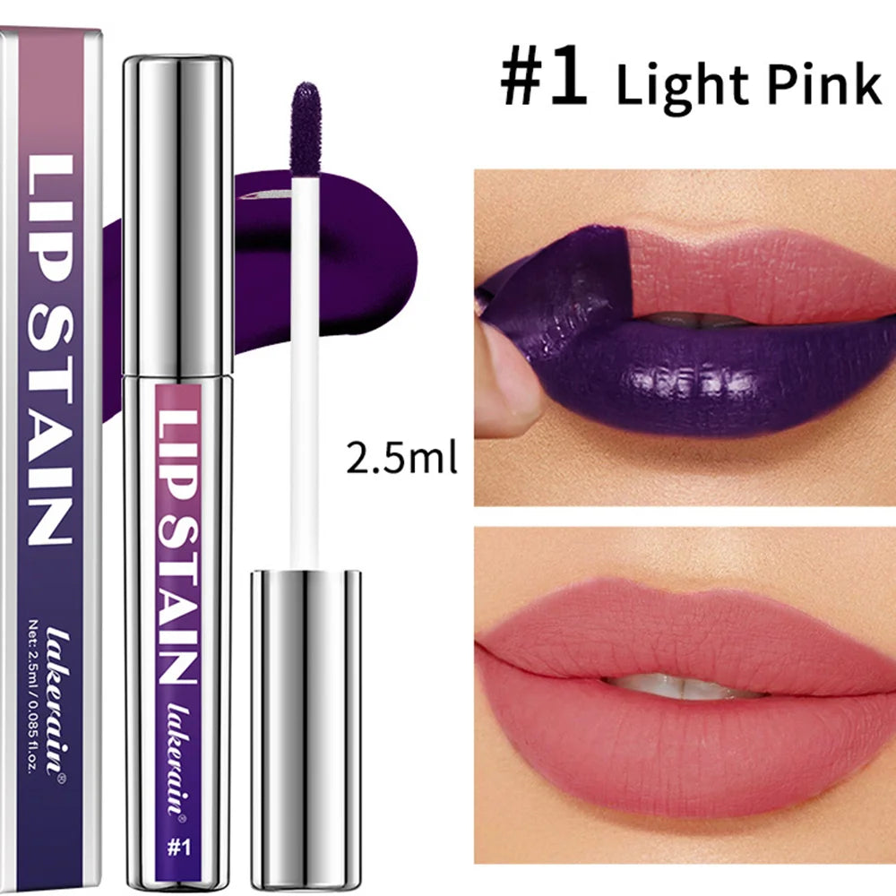 Peel Off Rose Pink Lip Gloss Matte Outline Contour Tattoo Lip Stain Waterproof Transfer Resistant Tear Off Natural Lip Tint Gift