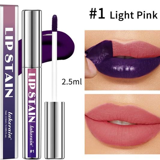 Peel Off Rose Pink Lip Gloss Matte Outline Contour Tattoo Lip Stain Waterproof Transfer Resistant Tear Off Natural Lip Tint Gift