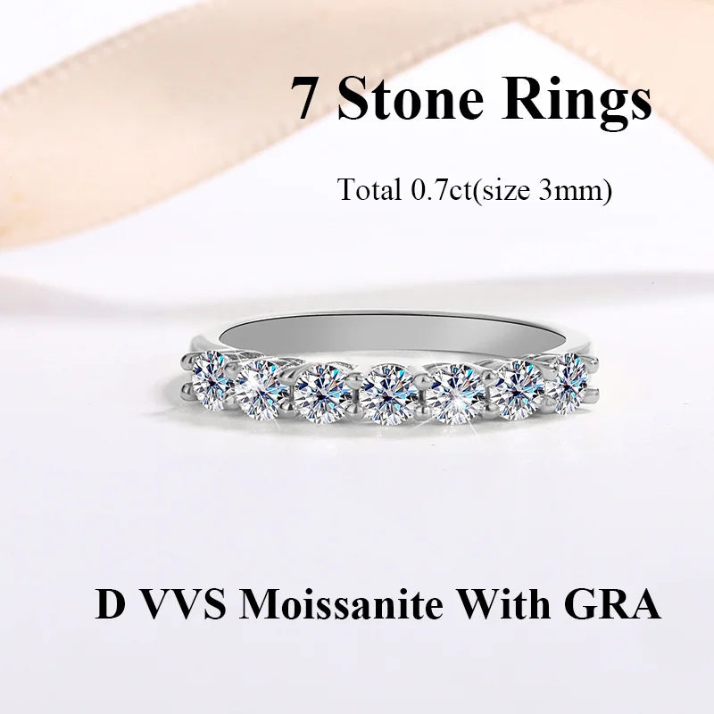 [Discount] With GRA Certificate Moissanite Ring D Color VVS1 For Man and Women Band Anniversary Wedding Engagement Celebration