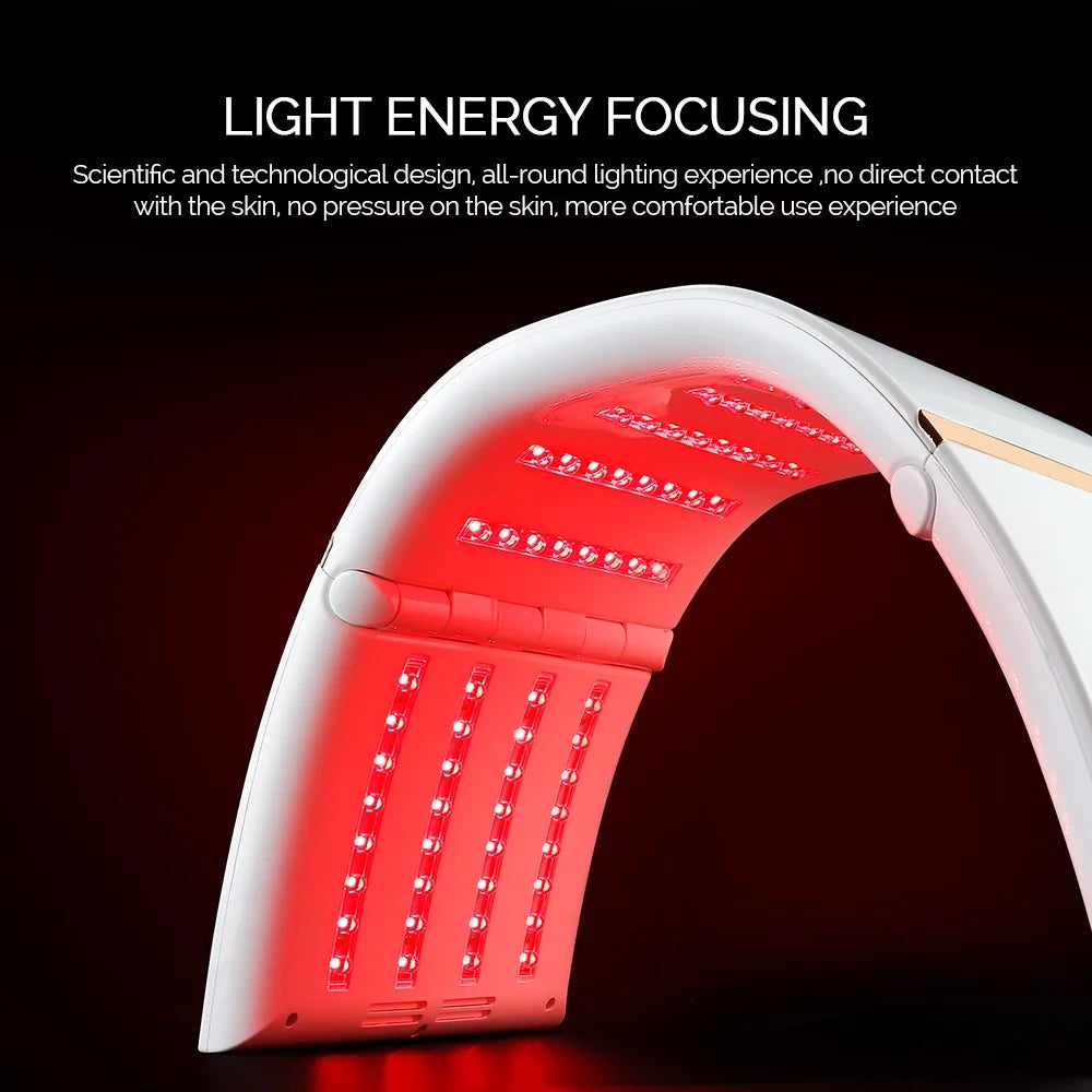 Foreverlily 7 Colors PDT LED Photodynamic Therapy Beauty Device 112PCS LEDs Facial Body Mask Anti Acne Tighten Skin Rejuvenation