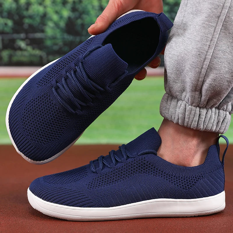 Summer Men's Casual Shoes Wide Barefoot Shoes Unisex Trail Running Non-Slip Minimalist Walking Shoes Fashionable Men's Sneakers