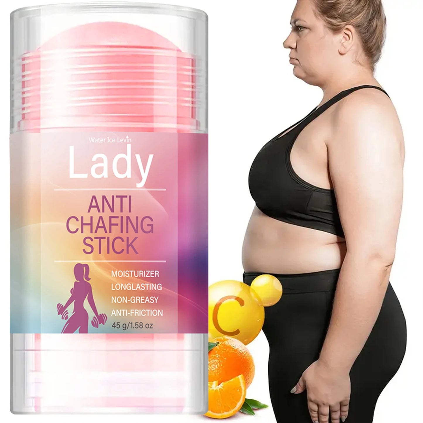 Lady Anti Chafing Stick with Retinol, Moisturizing Anti-Friction Skin Care