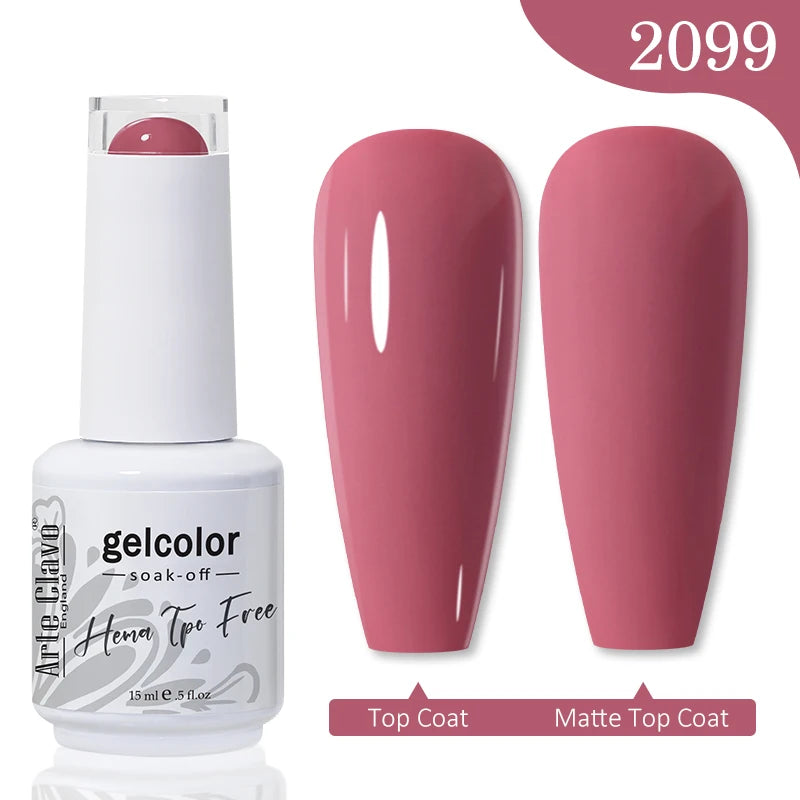 Arte Clavo Spring Summer Gel Nail Polish Gorgeous Color 15ml Semi Permanent Soak Off UV LED Gel Nail Art DIY Design Varnishes