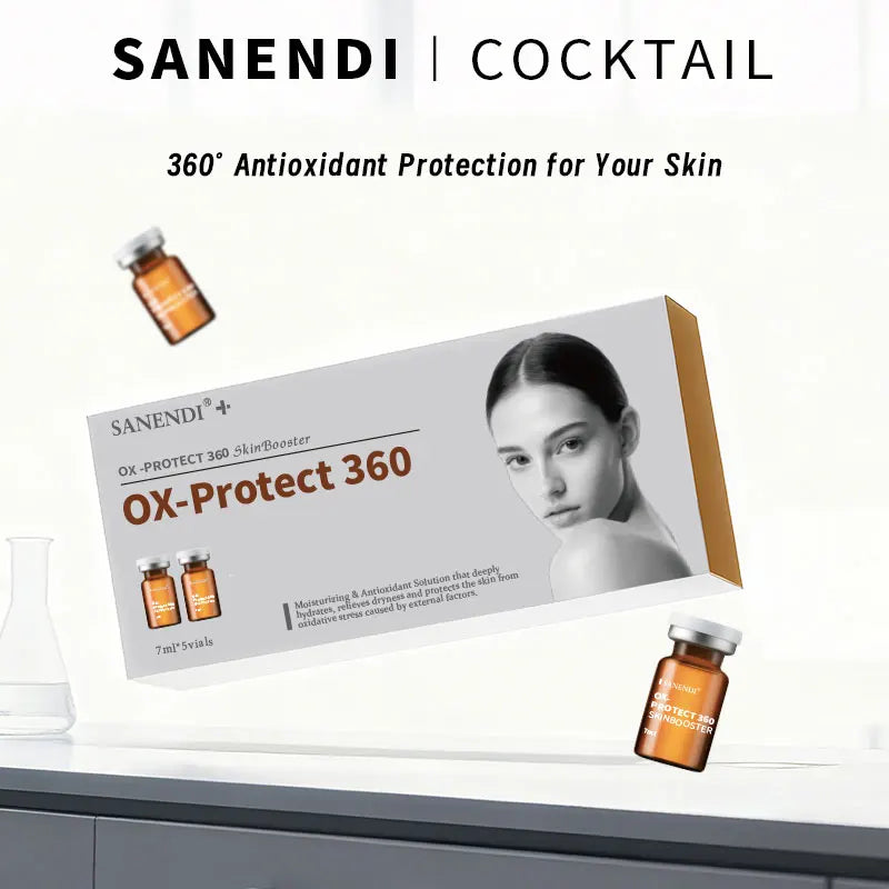 Cocktail Skinbooster Serum for Facial Ampoule Dermapen Hydrating Hyaluronic Acid Anti Aging Pigment Skincare Set 7ml*5Vials