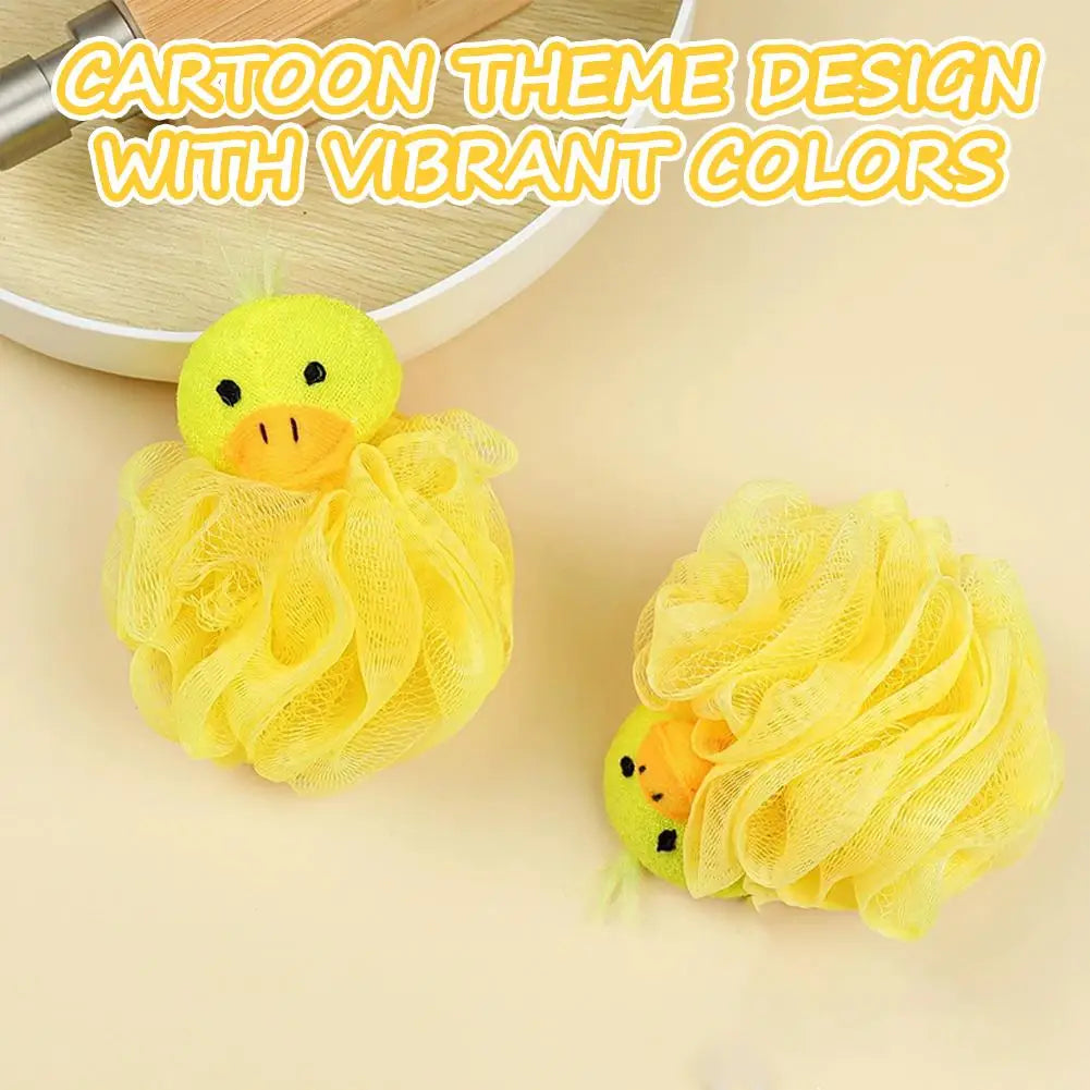 Bath Sponges Animal Kids Loofah Bath Pouf Mesh Animal Toy Bath Sponge Colorful Cartoon Body Scrubber Balls Shower Mesh for Kids