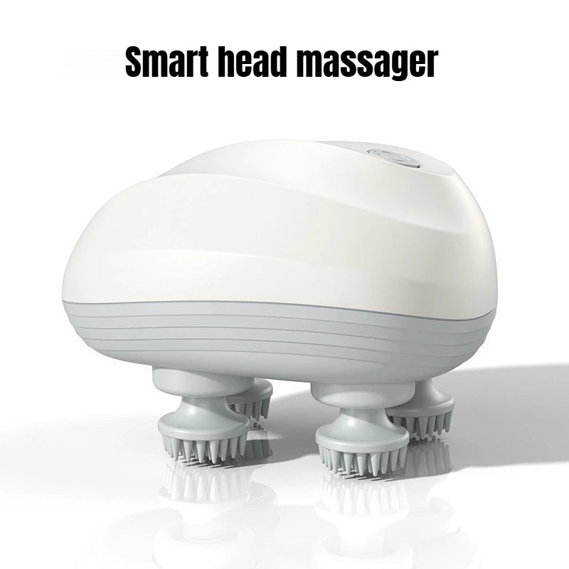 Head Massage Instrument Rechargeable Head Massager Scalp Stress Relax Body MassageWaterproof Handheld Hair Scalp Massager