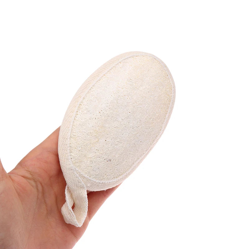 【Natural Loofah Body Scrubber Soft Exfoliating Sponge Shower Brush Cleaner Pad Body Skin Care Tool Bath Exfoliator Shower Puff】