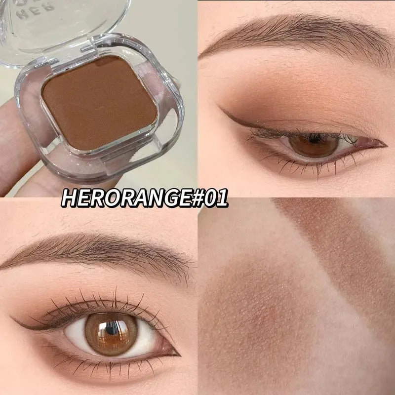 Red Brown Eyeshadow Palette Multifunctional Makeup Palette Silky Matte Coral Red Eyeliner Silkworm Lower Shadow Eyeliner Makeup