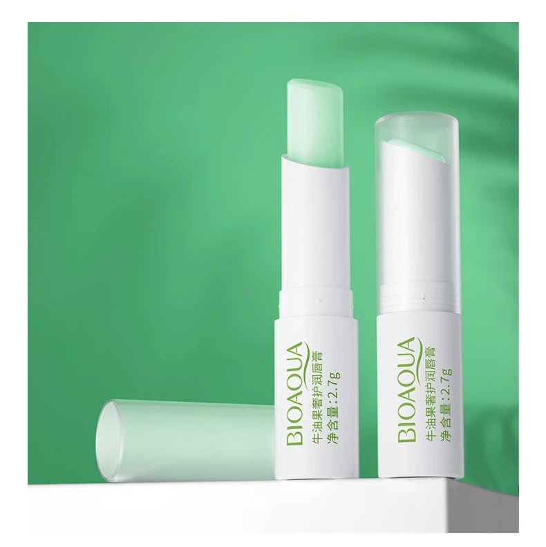 BIOAQUA Natural Fruits Lip Balm Moisturizing Jelly Nourishing Anti Wrinkle Lipstick Non-Stick Long-lasting Lips Care