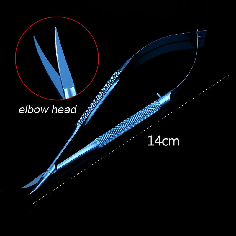 1pcs Corneal Scissors Micro Surgical Vannas Titanium Stainless Steel  Micro Scissors