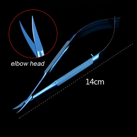 1pcs Corneal Scissors Micro Surgical Vannas Titanium Stainless Steel  Micro Scissors