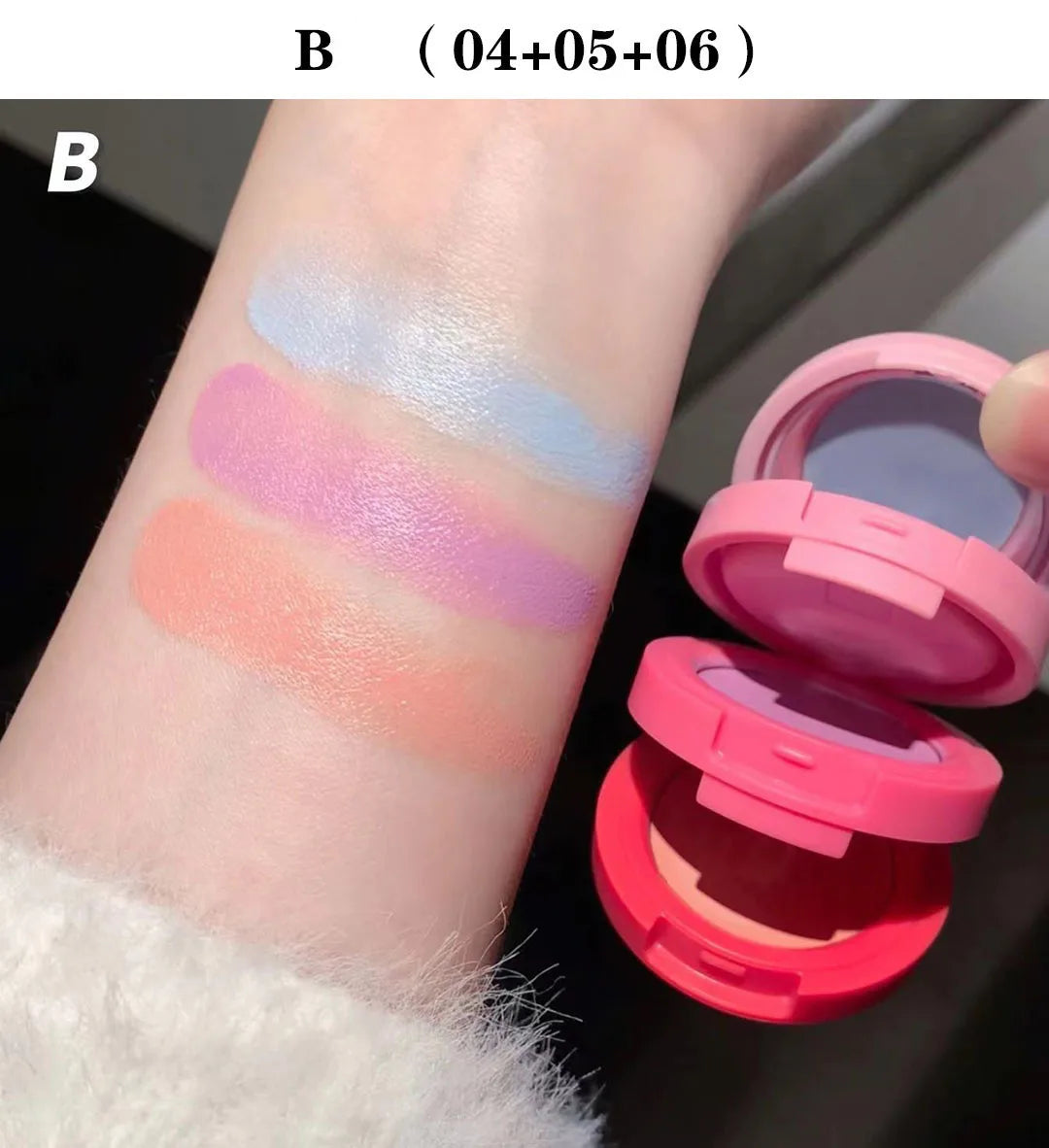 3 in 1 Cream Blush Cherry Watermelon Red Blushes Waterproof Lasting Matte Beauty Blush Cream Peach Face Blush Makeup Cosmetic