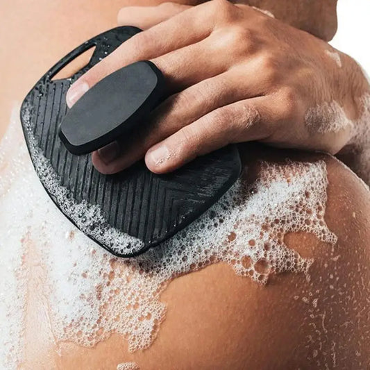 1/5pc Soft Silicone Exfoliating Brush Cleanser Manual Body Cleansing Body Care Scrubber Shower Gentle Massage Bath Brush For Men