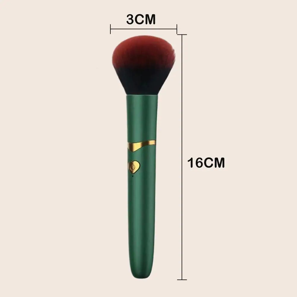 10 Gear Vibration Makeup Brush,Electric Makeup Brush USB Rechargeable Cosmetic Brush For Liquid Powder Blusher Concealer