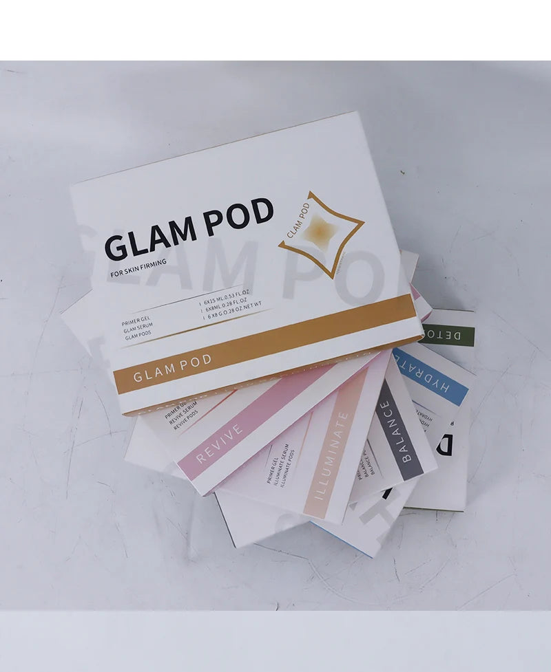 CO2 Pod Glam Pod For Bubble Facial Machine Facial Spa Revive Pods For Aqua Facial Machine Skincare CO2 Serum Gels Glam Pod