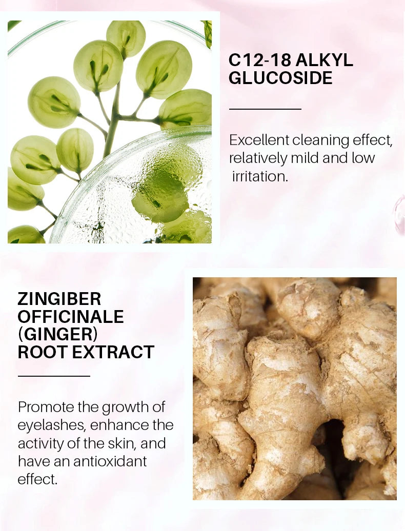 50ML Eyelash Extension Cleanser Shampoo Kit Mousse Fast Makeup Glue Removal Foam Set For Women Deeply Cleaning With Brush
