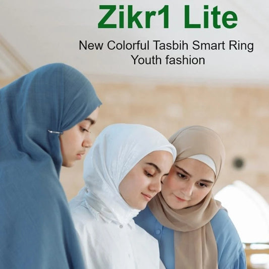 Y55C ibla Zikr 1 Lite for Smart Ring for Muslims Tally Tasbeeh Counter, Button 4 Prayer for Time Reminder BLE 5.1 Versi