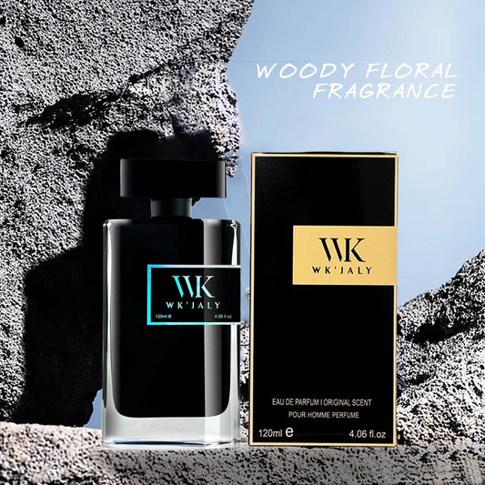 WK JALY Eau De Parfum For Men, With Notes of Bergamot, Woody, Rosemary, Men's Cologne Perfume, Long Lasting Scent, 120ml/4 oz
