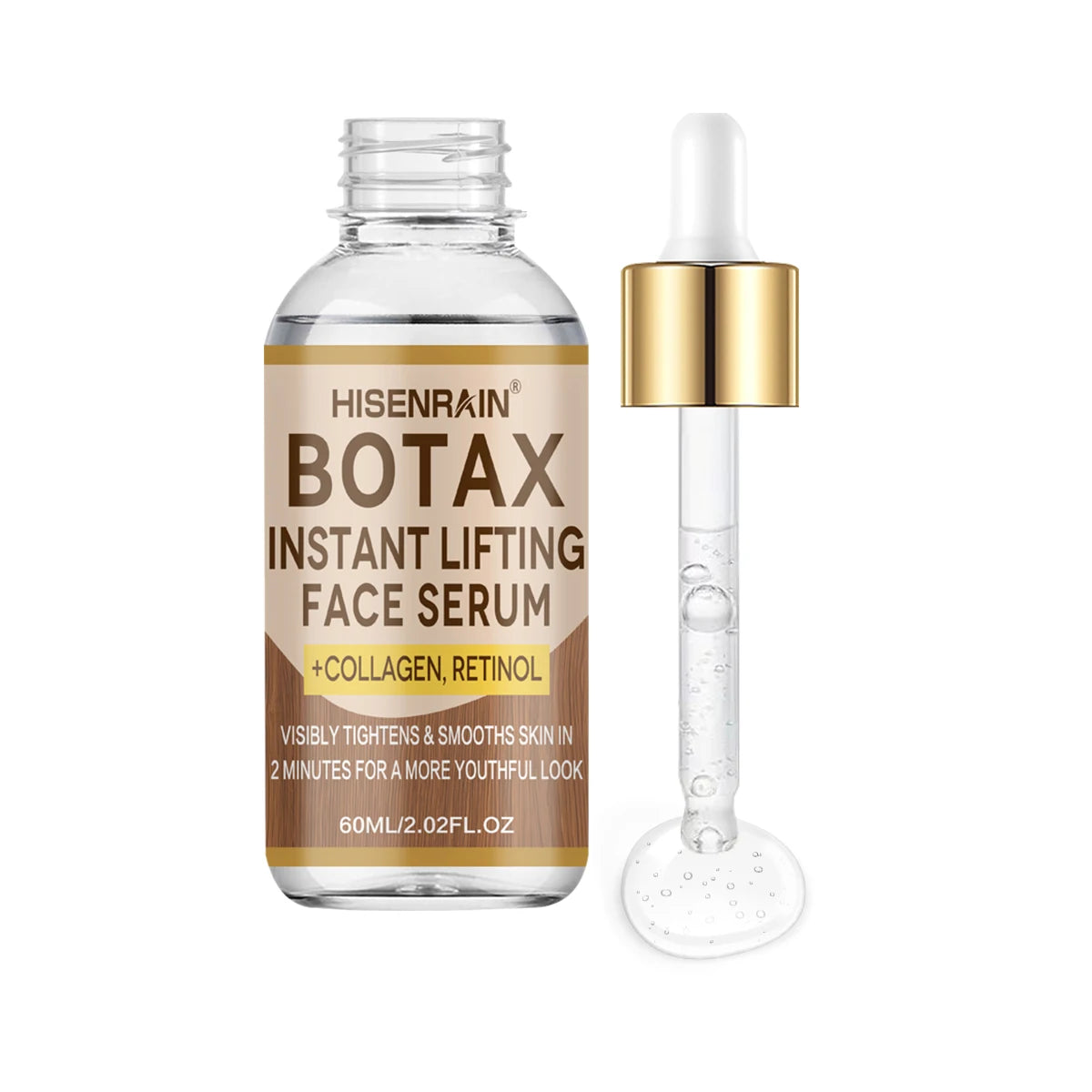 HISENRAIN Botax Facial Firming Serum - Anti-Aging Wrinkle Reduction & Skin Tightening Treatment for all people.