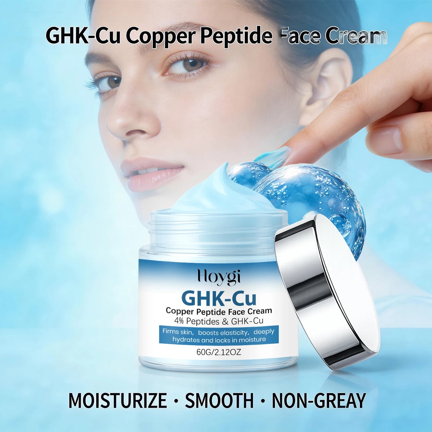 4 % Ghk-Cu Copper Peptide Cream Copper Peptide Face Cream Boost Elasticity Strengthen Skin Barrier Nourishing Firming Skin Care