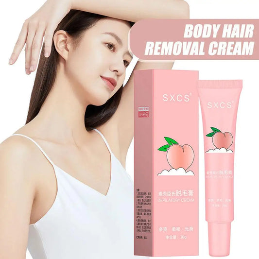 Honey peach Hair removal cream  Hair Growth Inhibitor Gentle Fast Painless Hair removal for Arm Armpit Legs Intimate Areas