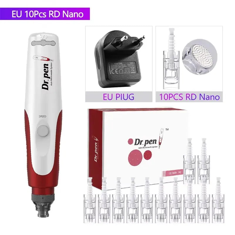 Derma Pen Ultima N2 Professional Micro Skin Pen Wireless Electric Skin Repair Tool Kit 0.25mm Needle Skin Care Device